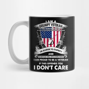 I Am A Grumpy Veteran I Was Born In January My Oath Of Enlistment Has No Expiration Date Mug